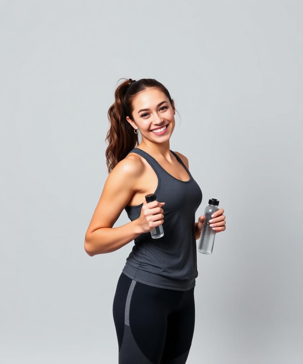 Confident person after a healthy lifestyle transformation